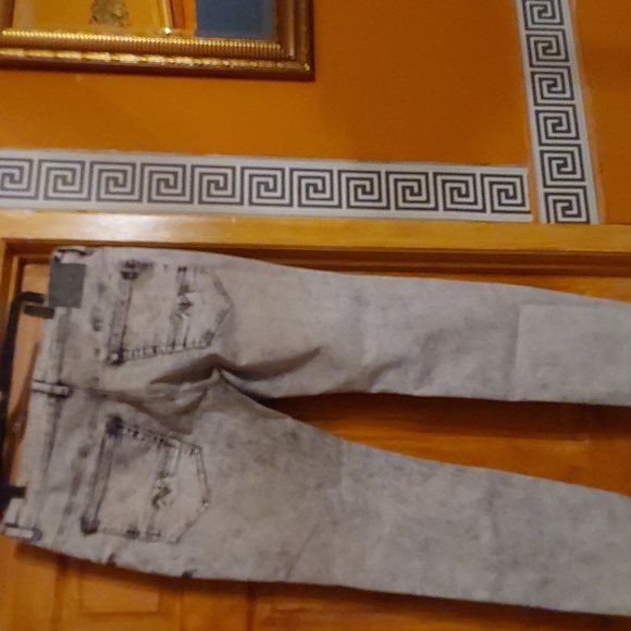 BUFFAL9 DAVID BITTON ASH X 38 X 34 SLIM STRETCH JEANS GRAY MARBLE BLK - Picture 3 of 6